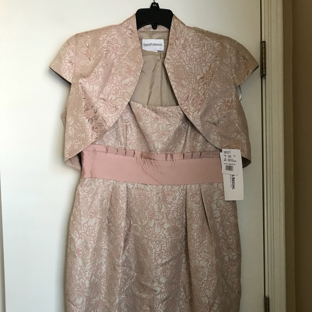 David’s Bridal cap sleeve dress NWT